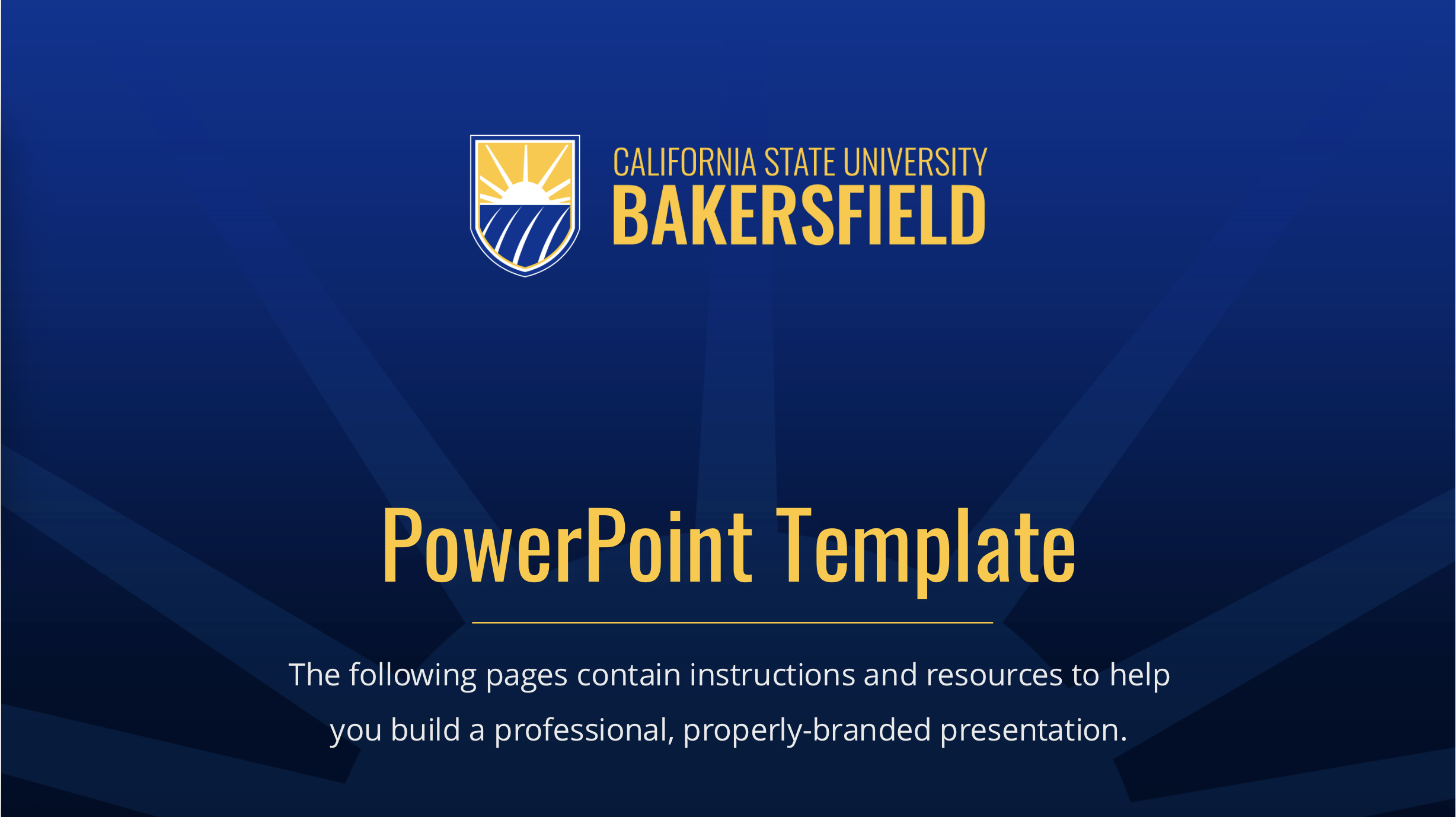 Brand Style Guide: Presentation Template