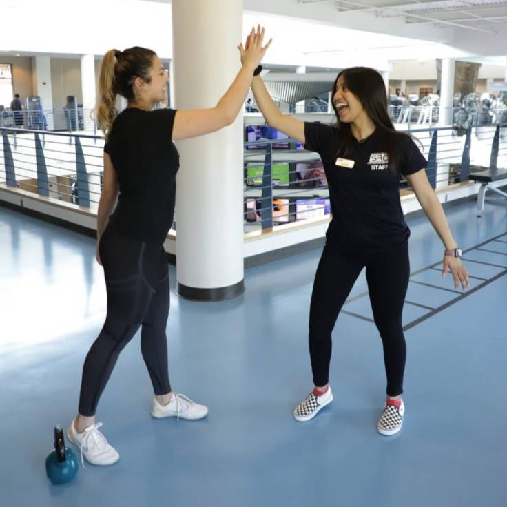 women and weights