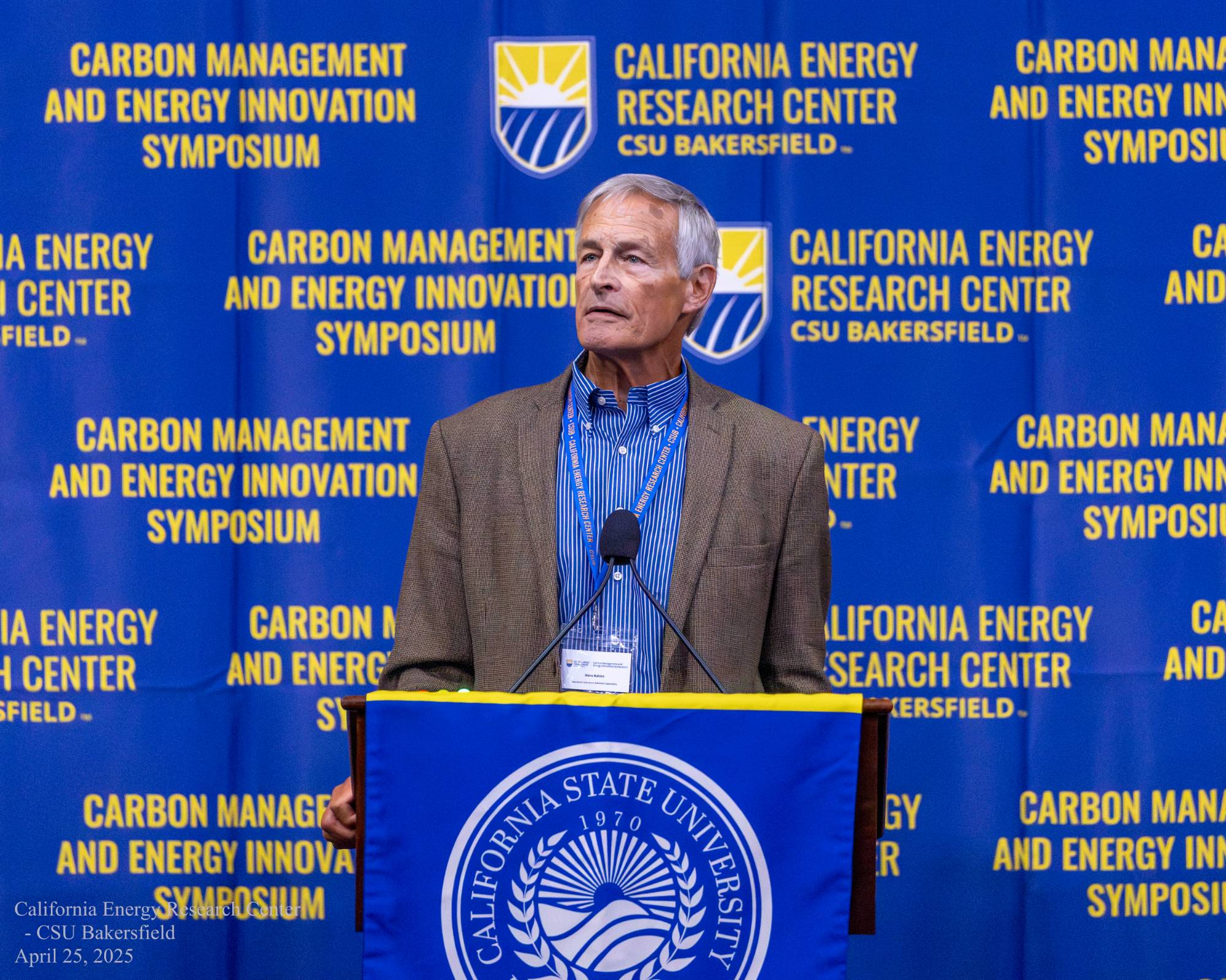 Steve Bohlen speaks at symposium.