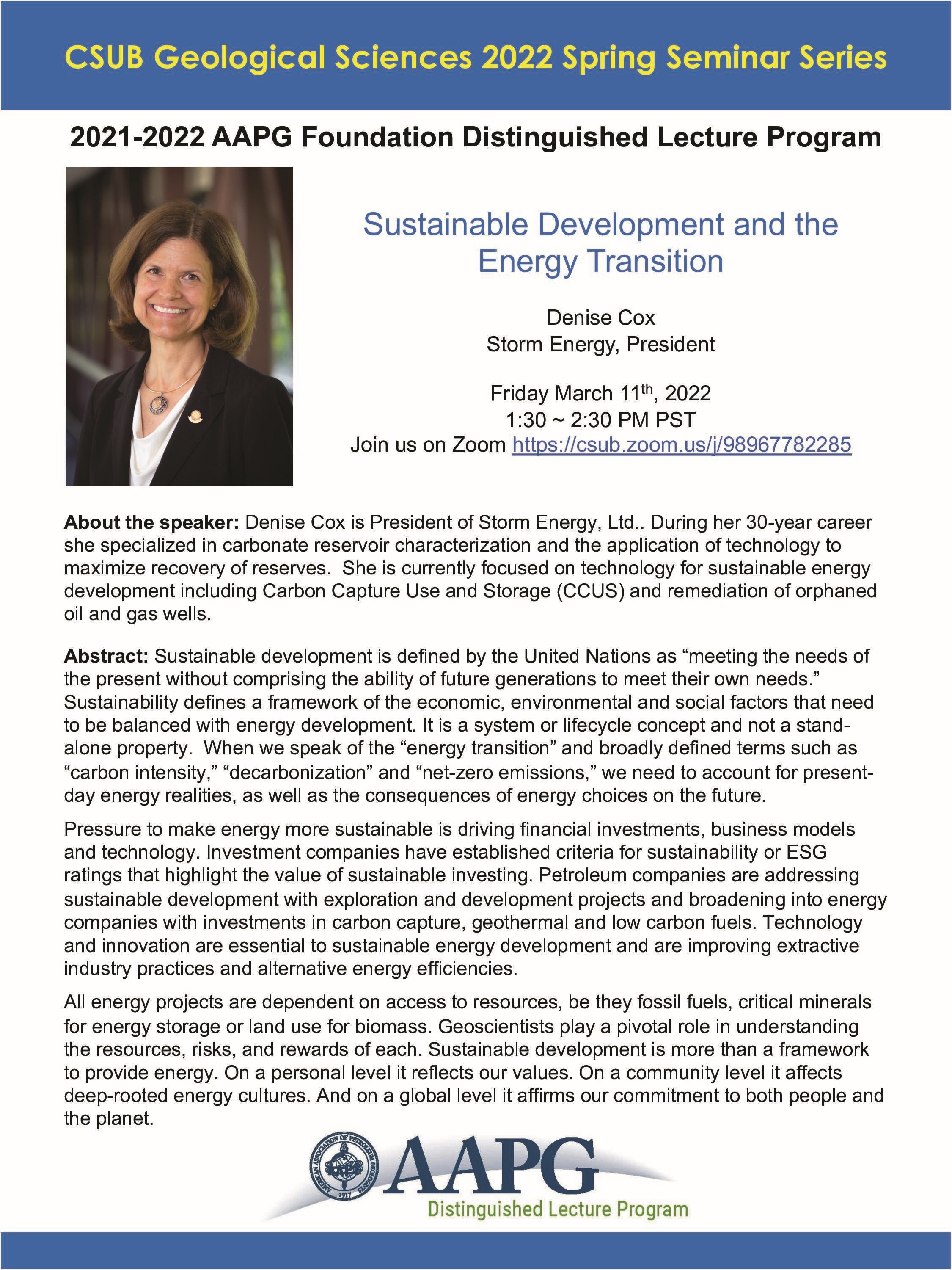 Denise Cox - Energy Transition