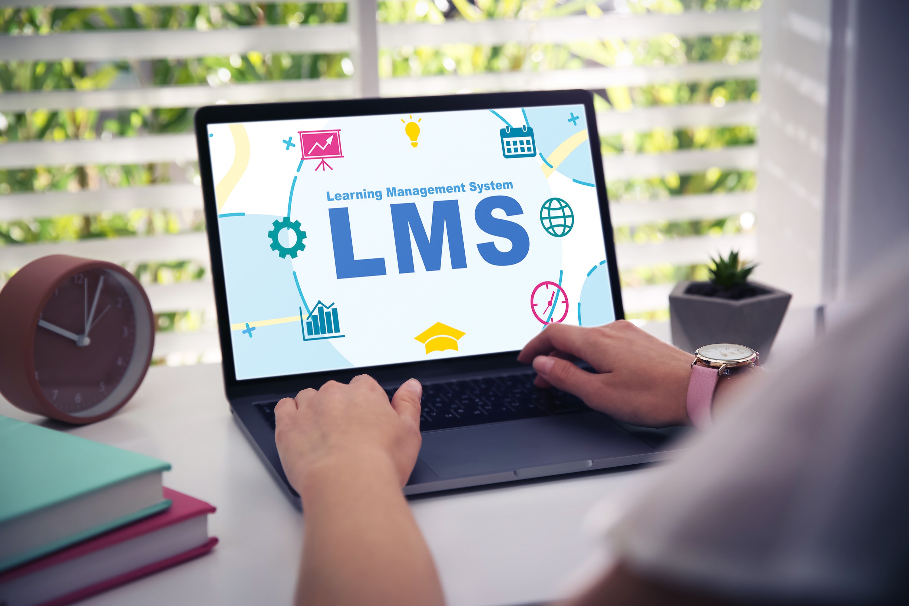 Canvas LMS with a laptop