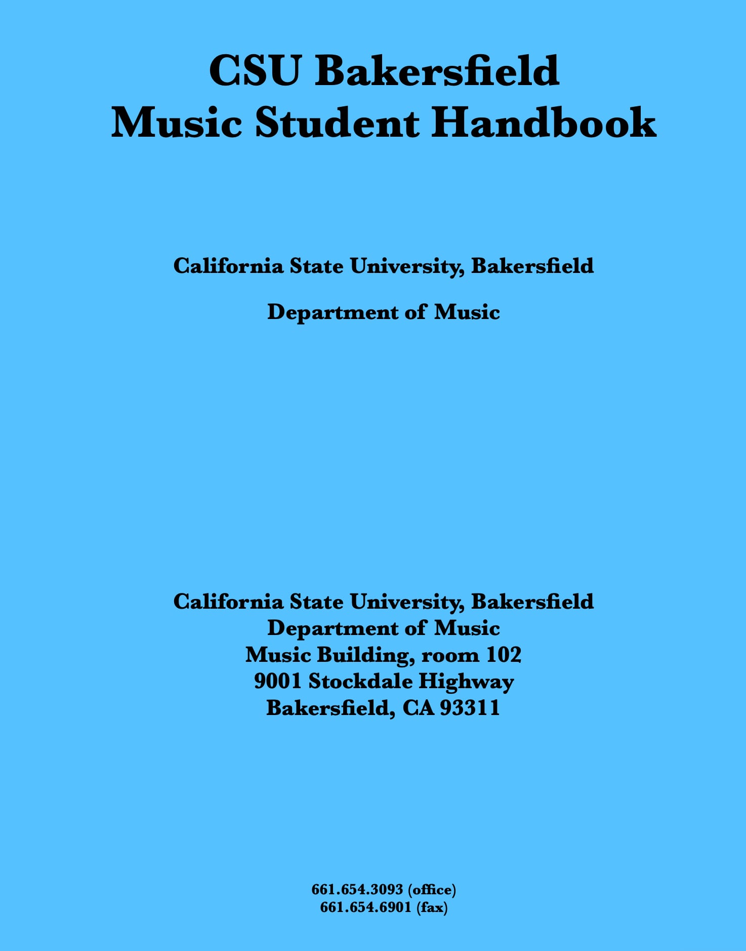 Student Handbook