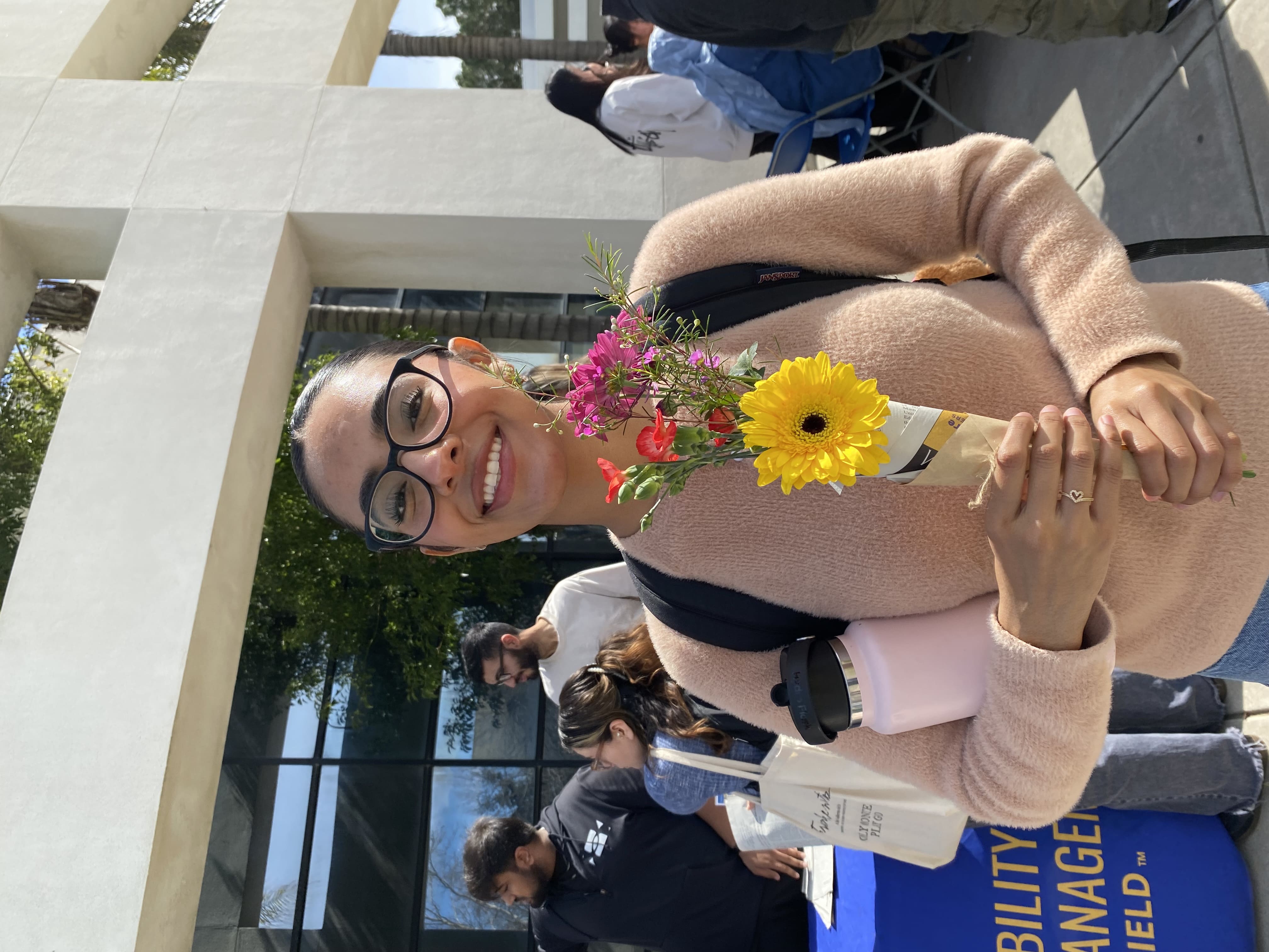 Women Holding Flower