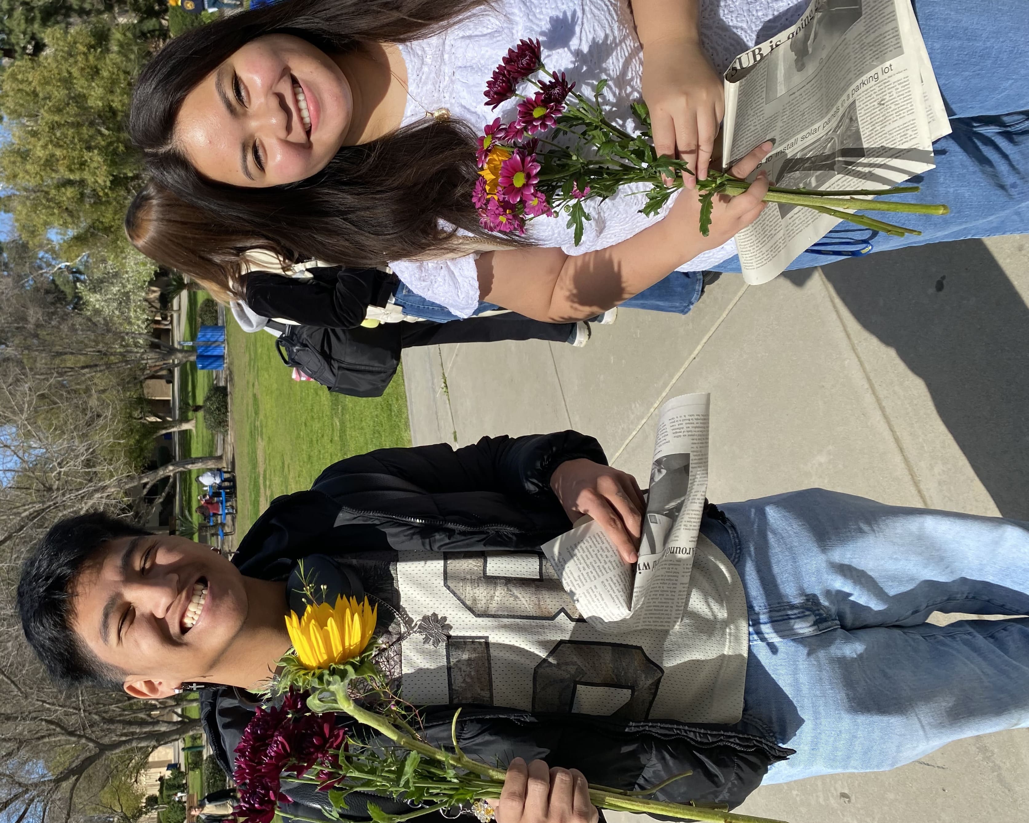 People Holding Their Flowers